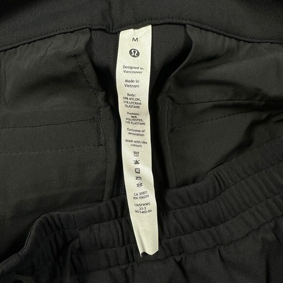 Lululemon Straight-Leg Mid-Rise Pant Luxtreme Black Size Medium - Picture 9 of 10